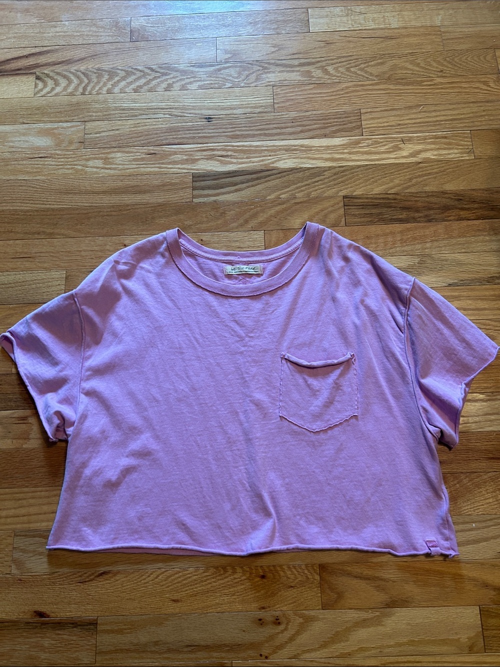 Free People Fade Into You cropped shirt. Size small. Never worn. Orchid frosting